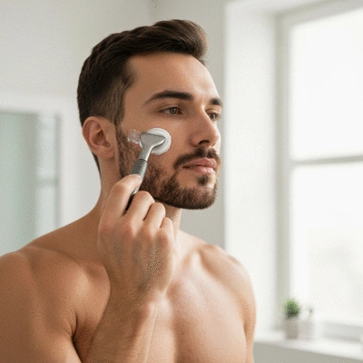 Person applying a non-comedogenic moisturizer as part of an acne-prone skincare routine